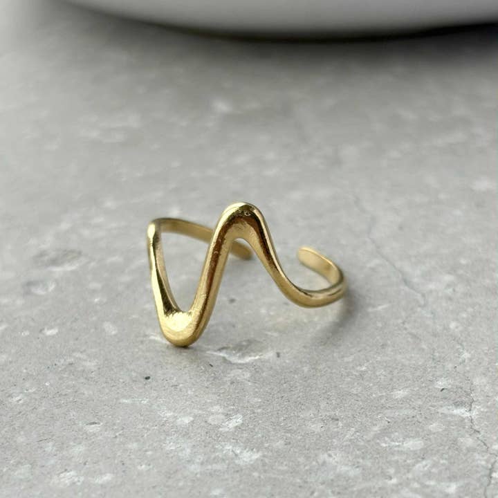 Anillo Abierto de Onda Sonora Resistente al Deslustre para venta al por mayor de Flax Barn