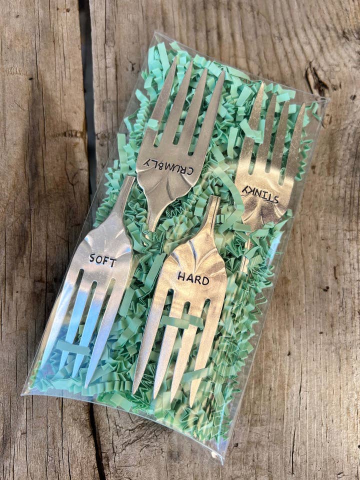 Cheese Marker #4 - Set of 4 Fork Tines for wholesale by Pumpernickel and Wry