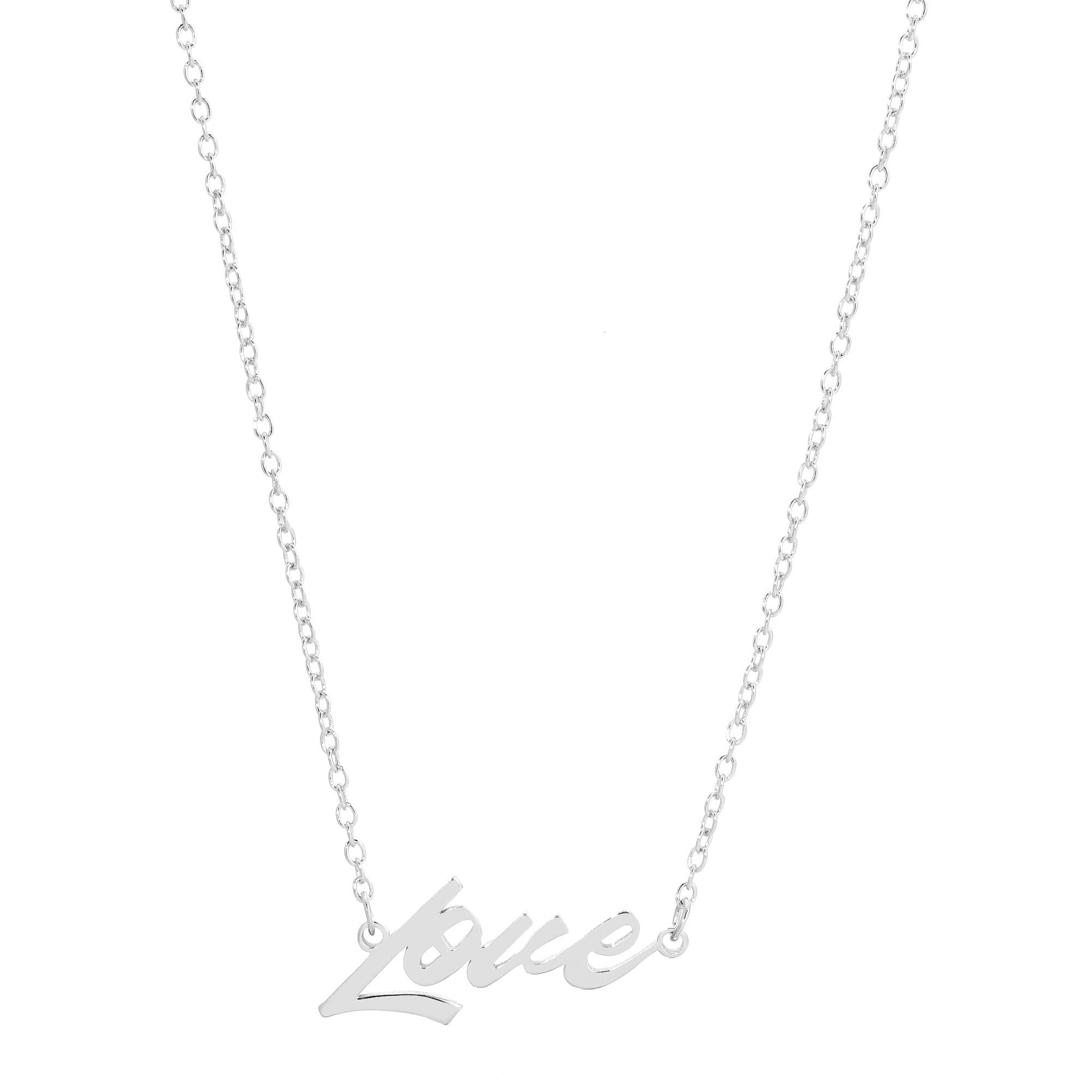 Eklexic – wholesale Pendant/charm necklace – Love Script Necklace1