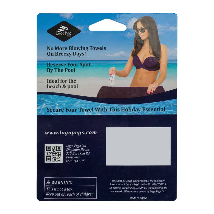 Mighty Mojo Toys - Wholesale Beach accessories - LogoPeg Towel Clips - Salt in The Air6