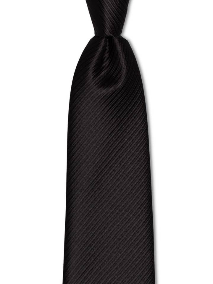 Schwarze Krawatte aus Platin für den Großhandel von GoTie