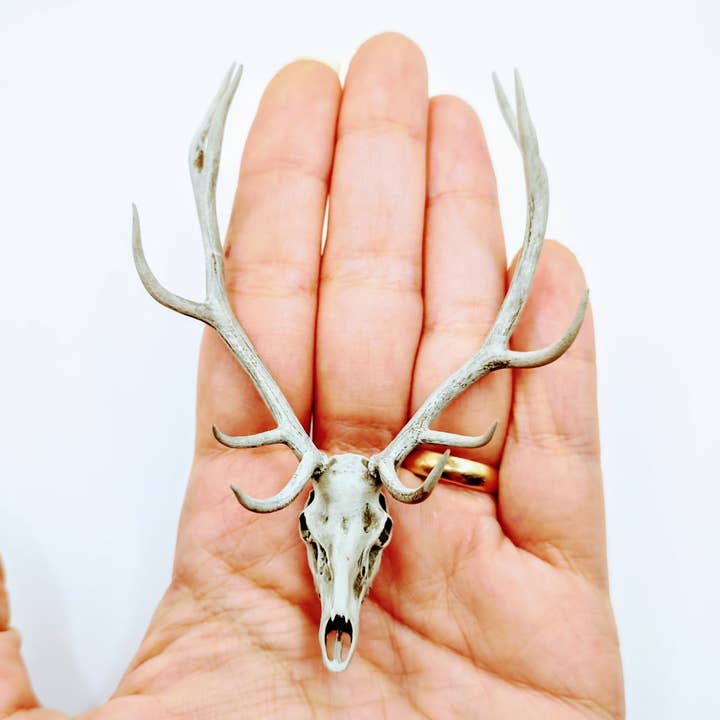 The Scale Grail – wholesale Decorative figurine – Miniature Red Deer Skull Replica