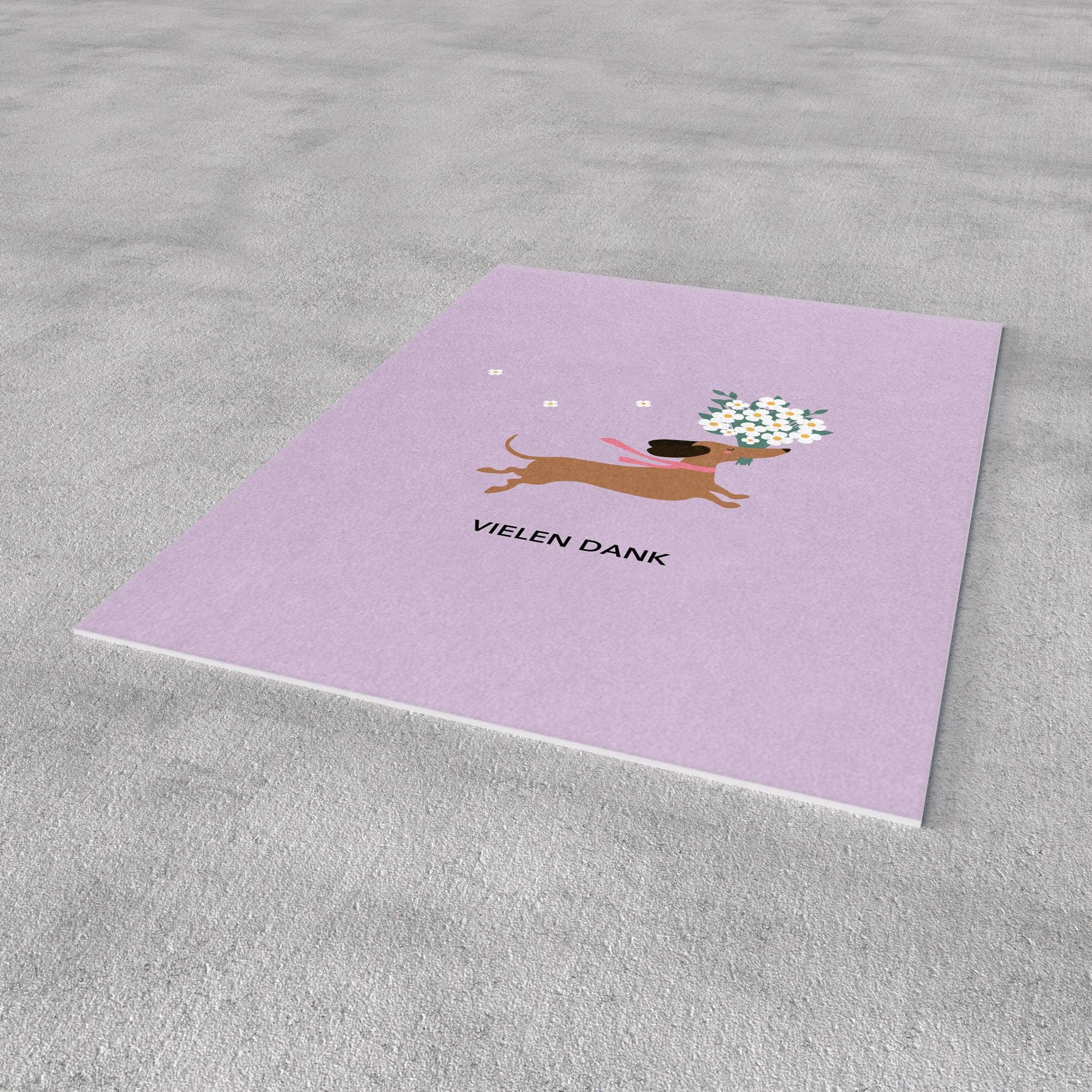 Naturbedacht - Wholesale Postcard - Postcard - Dachshund says Thank You - No. 3032