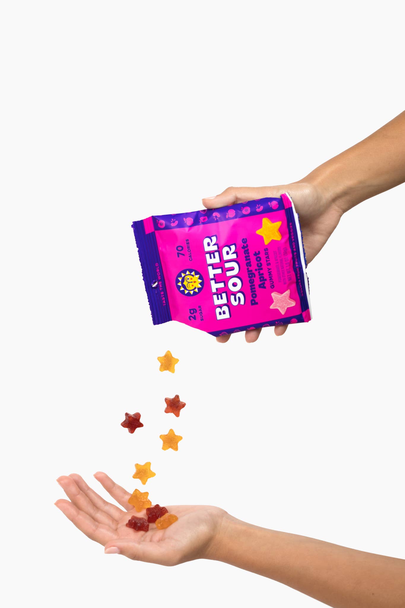 Better Sour - Wholesale Gummy - Better Sour | Pomegranate Apricot Gummy Stars1