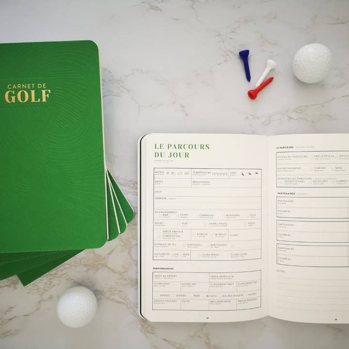 AVENTURA ÉDITIONS - Vente Journal intime - Carnet de Golf (Langue française)1