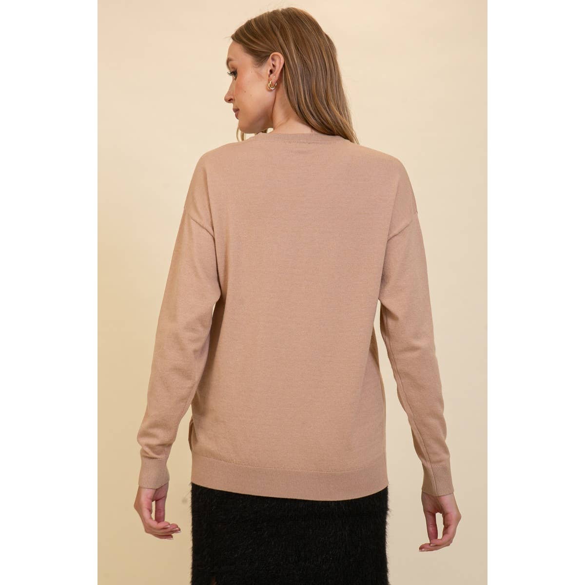 Blue Bunny Inc - Wholesale Knit Sweater - Women's - Playful HOWDY Stitched Sweater for Cozy Casual Style8