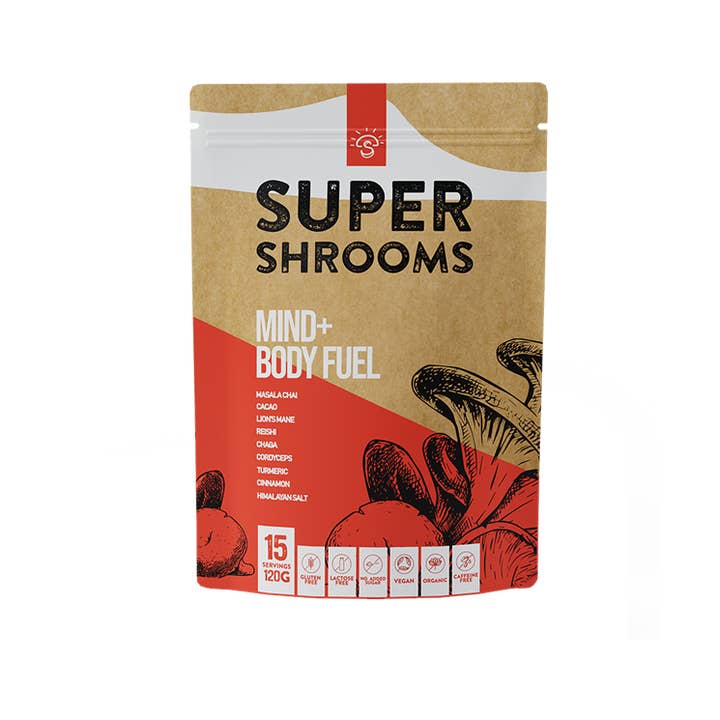 Super Shrooms - Wholesale Powdered health drink - Mind + Body Fuel - 15 Serves0