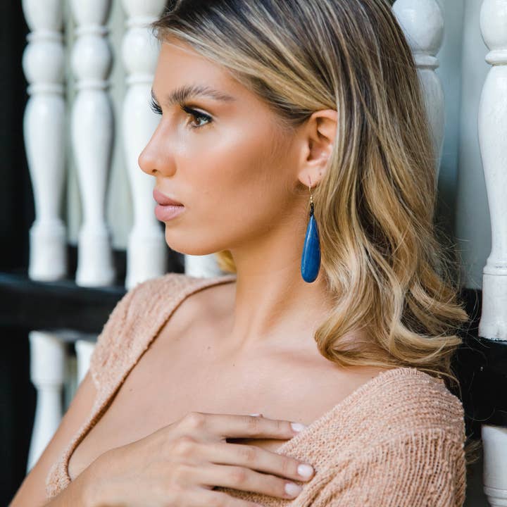 Organic Tagua Jewelry - Vendita all'ingrosso Orecchini pendenti - Orecchini Raquel2
