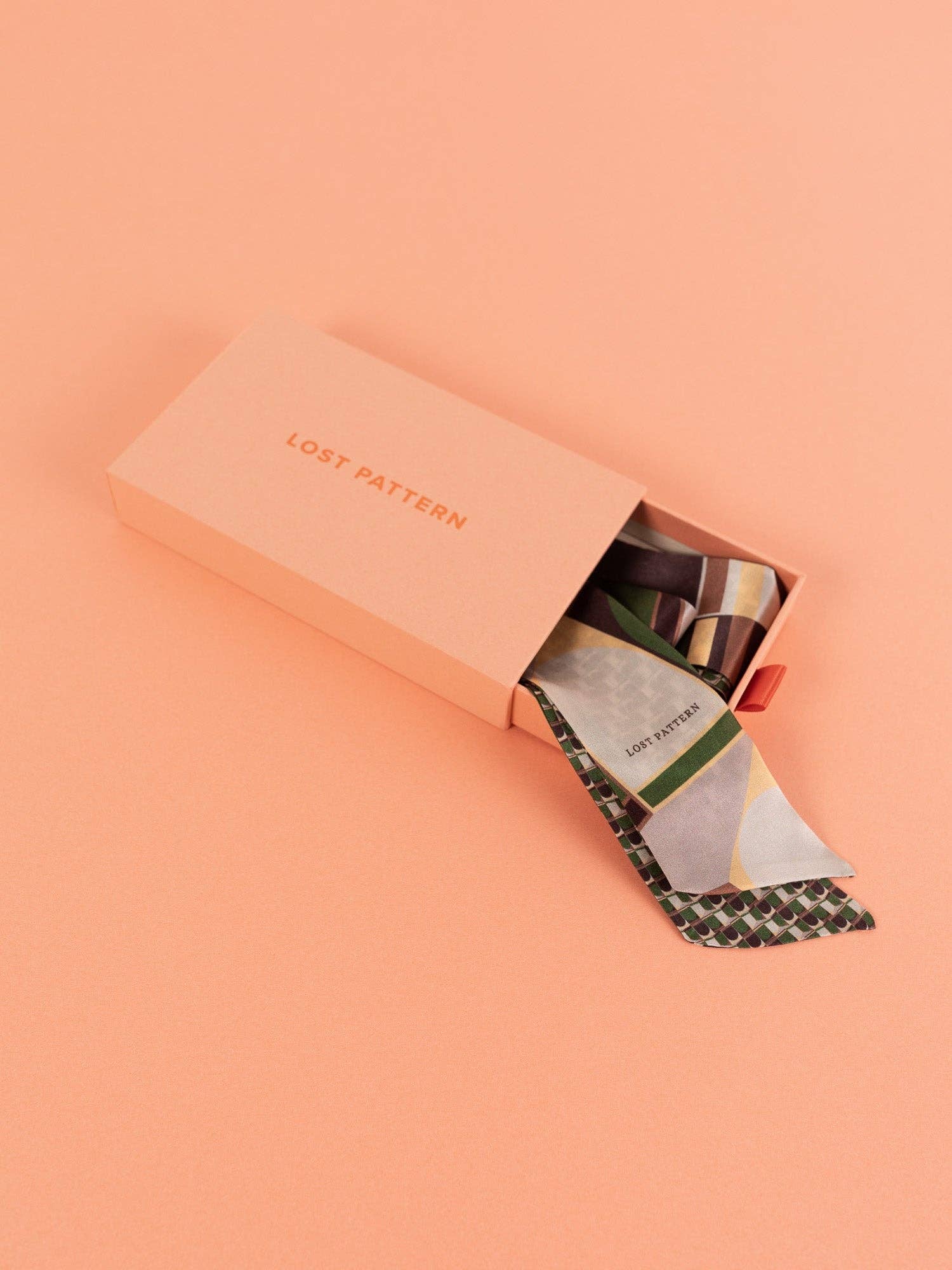 orange „Modular“ Silke Skinny Tørklæde - Orange for engroshandel på Faire1