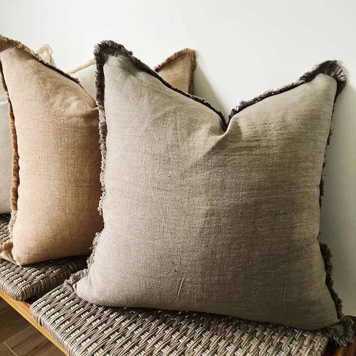 theHOMEmind - Wholesale Throw Pillow Cover - Neutral Linen Pillow Covers