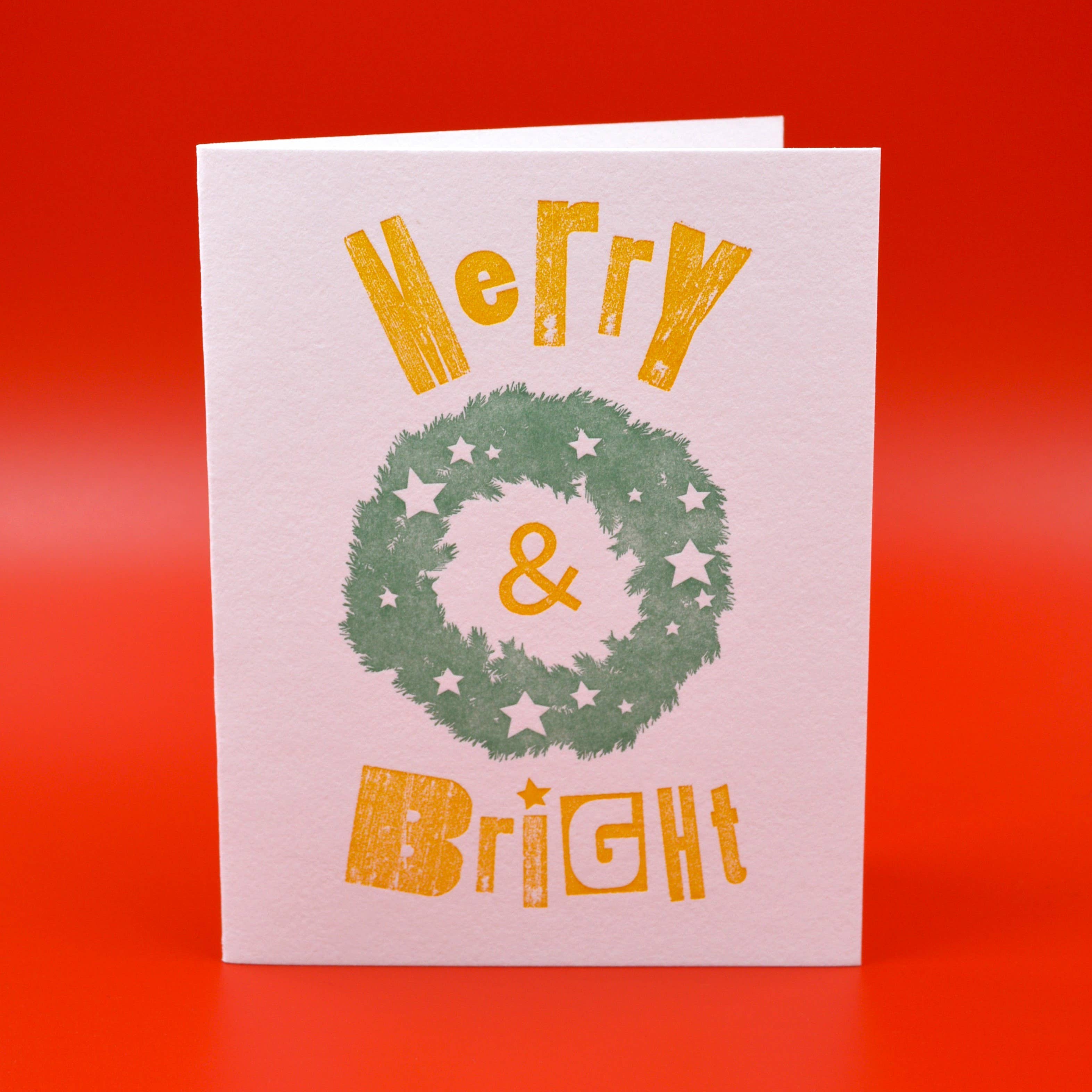 Letterpress PLAY – postal de Natal por atacado – Cartão de Natal - Grinalda0