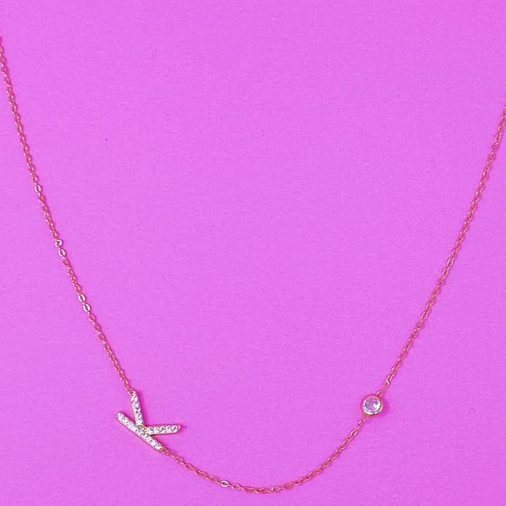 Ellison+Young - Wholesale Pendant/Charm Necklace - Finest Shine Initial Sterling Silver Necklace24