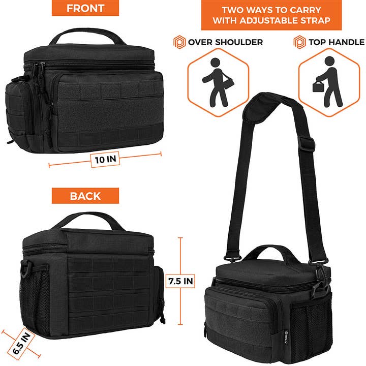 OPUX - Wholesale Lunch Bag/Box - Tactical Military Leakproof Lunch Box - 9 Cans / 18 Cans45