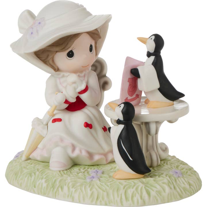 Precious Moments - Wholesale Decorative Figurine - Precious Moments Disney Mary Poppins with Penguins Figurine