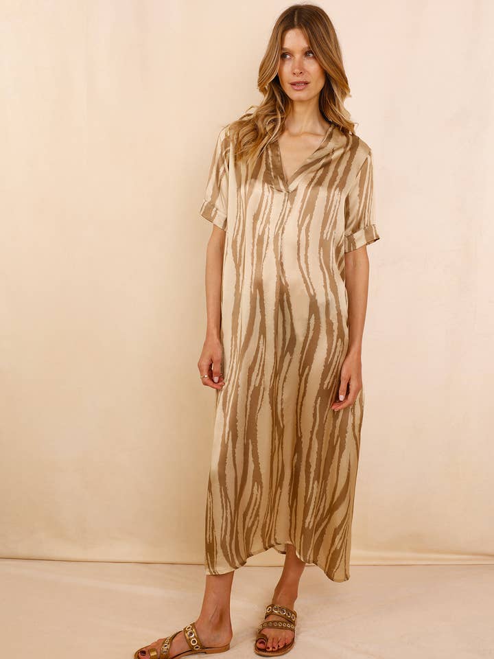 TADASANA 100% SILK DRESS for wholesale by Hortence