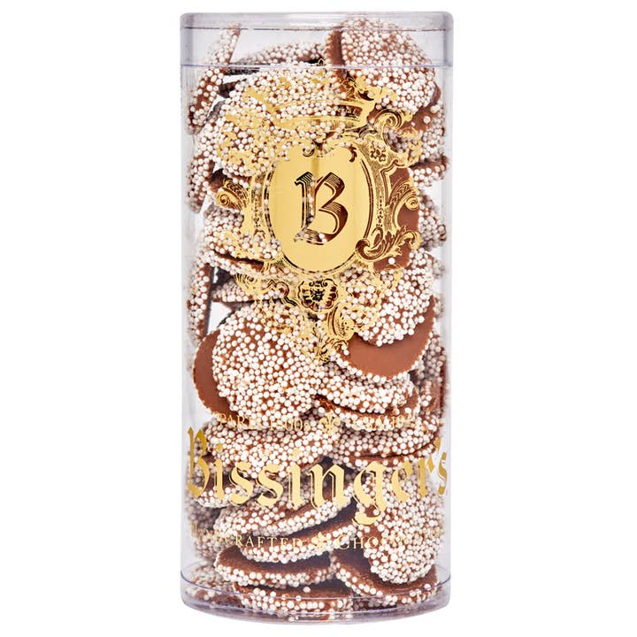 Bissinger's - Wholesale Chocolate Covered Sweets - Milk Chocolate Nonpareils - 8 OZ Tube