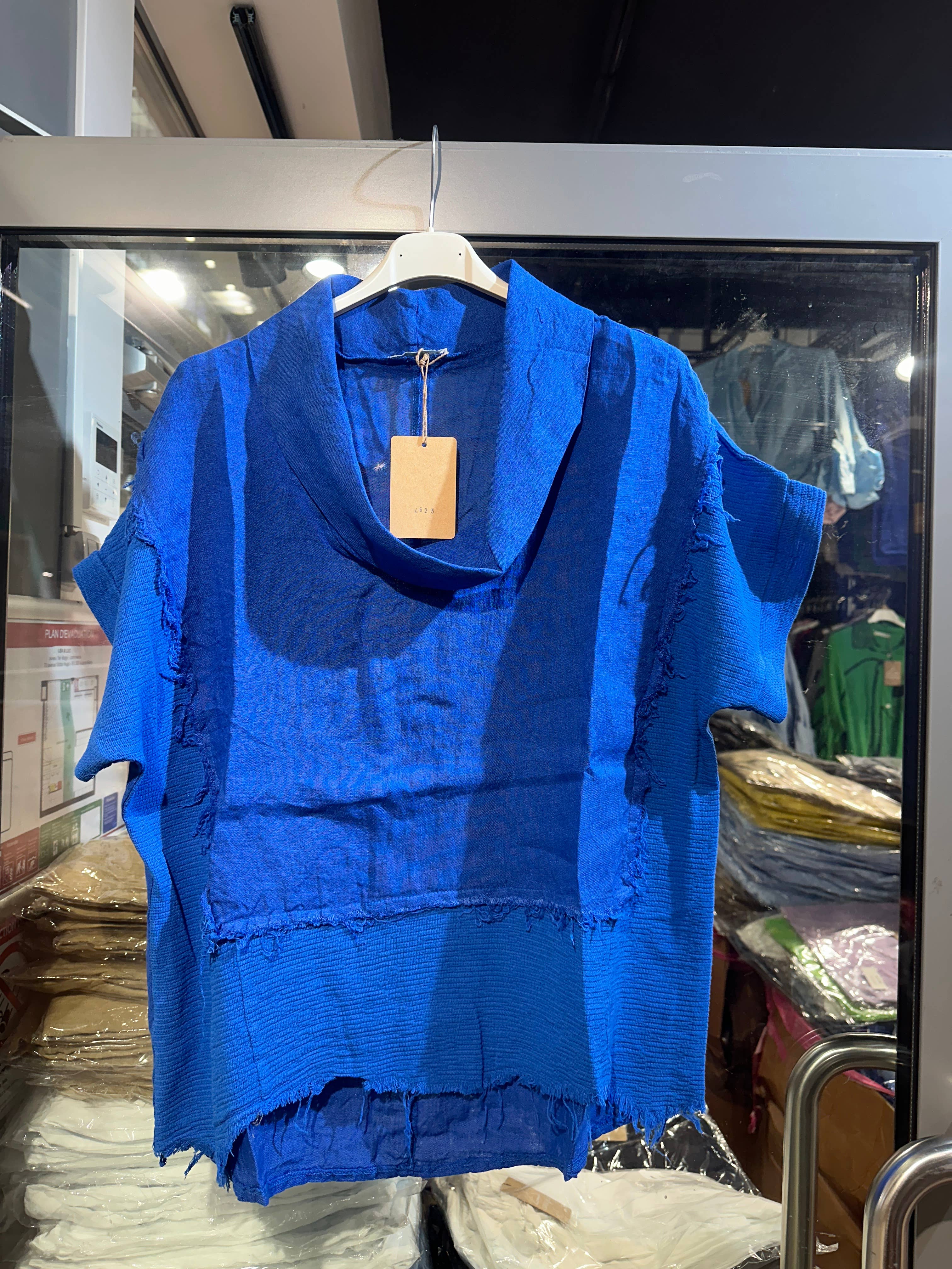 LÉA & LUC – Großhandel Bluse – Damen – 100 % Leinenbluse REF. 462314