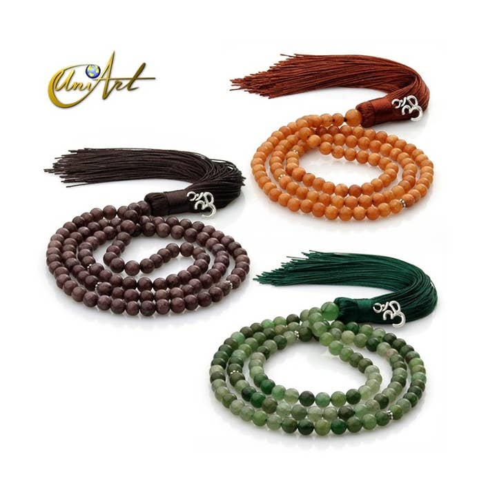 Aventurine Japa Mala 6 mm for wholesale by UniArt