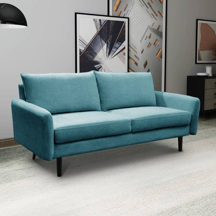 Sofa - The Victoria II - Round Arm Polyester Upholstery for wholesale by Coosy Home