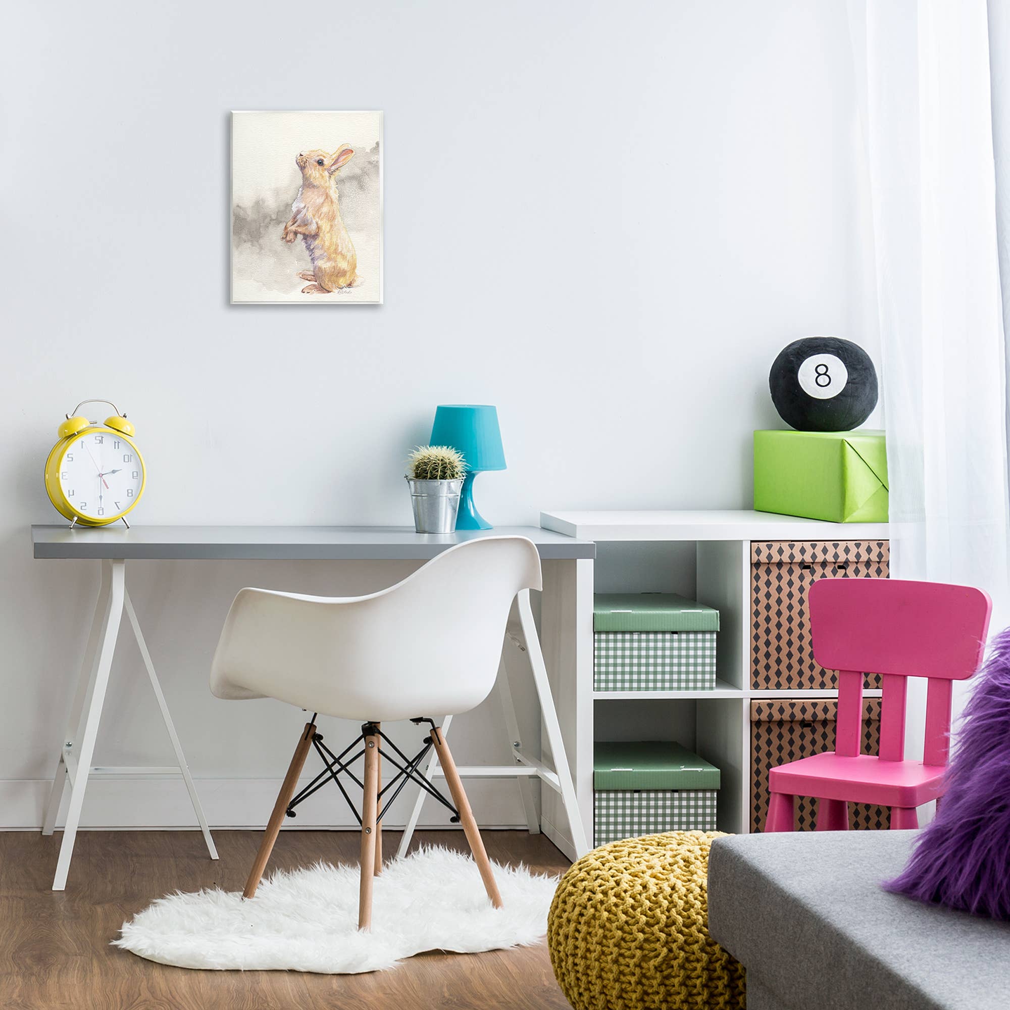 Stupell Industries - Wholesale Wall Decor - Kids & Baby - Standing Bunny Watercolor Wall Plaque Art6