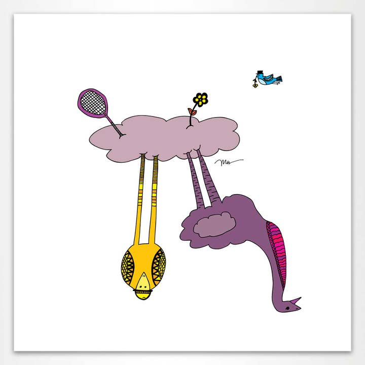 The MoMeMans - Wholesale Art Print - The Cloud Birds Print1