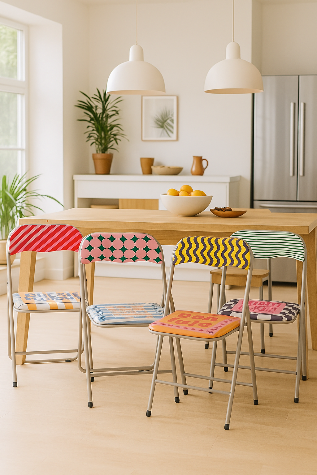 VdE Tivoli 1996 – Engroshandel Foldestol – More Amor klapstol i kulstofstålrør, 4 assorterede designs10