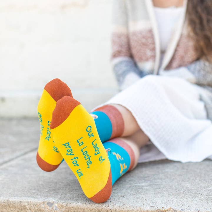 Sock Religious - Wholesale Socks - Unisex - Our Lady of La Leche Adult Socks1