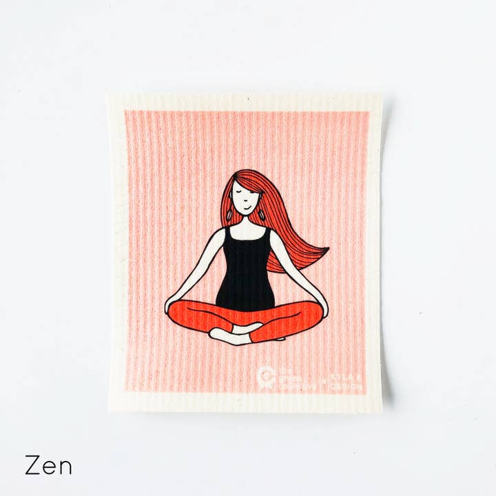 Zen Swedish Dishcloth Spruce for wholesale by The Green Collective