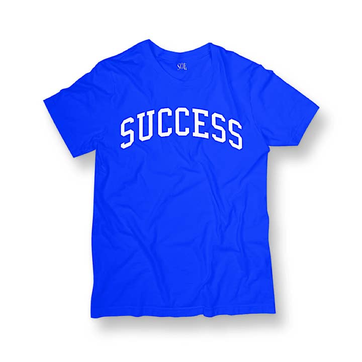 Success Arch Logo Tee (Royal Blue) for wholesale by SuccessOverEverything Clothing