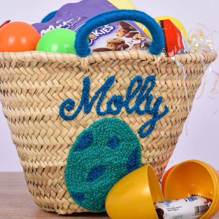 King Of Handmade - Wholesale Basket – Kids & baby - Personalized Easter Basket - Customized with your child's name1