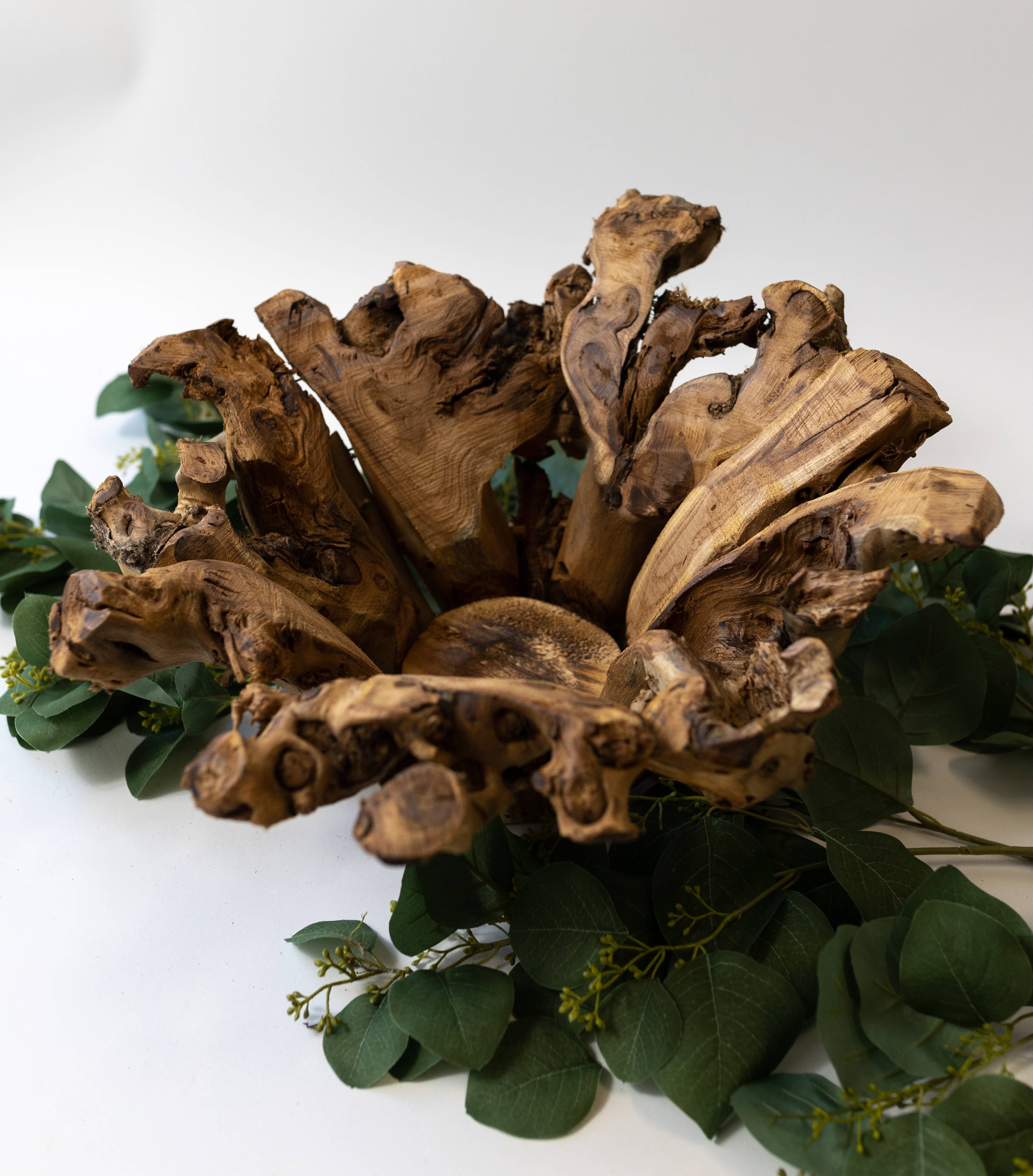 Forever Green Art - Wholesale Decorative Plate/Dish/Bowl - Large Branchy Wood Bowl2