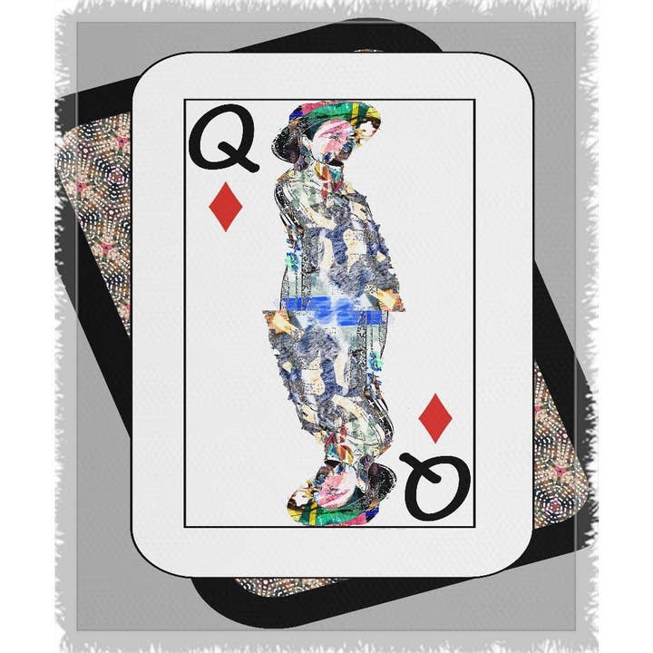 Speel je hand... Queen Diamond nr. 4 geweven deken voor wholesale door 3 Piece Urban Artisan