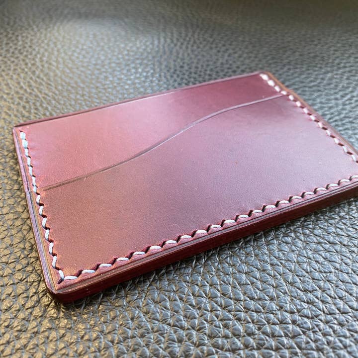 Charterhouse Cardholder Purple Buttero Compact Leather Cardholder for wholesale by Leather Compositions