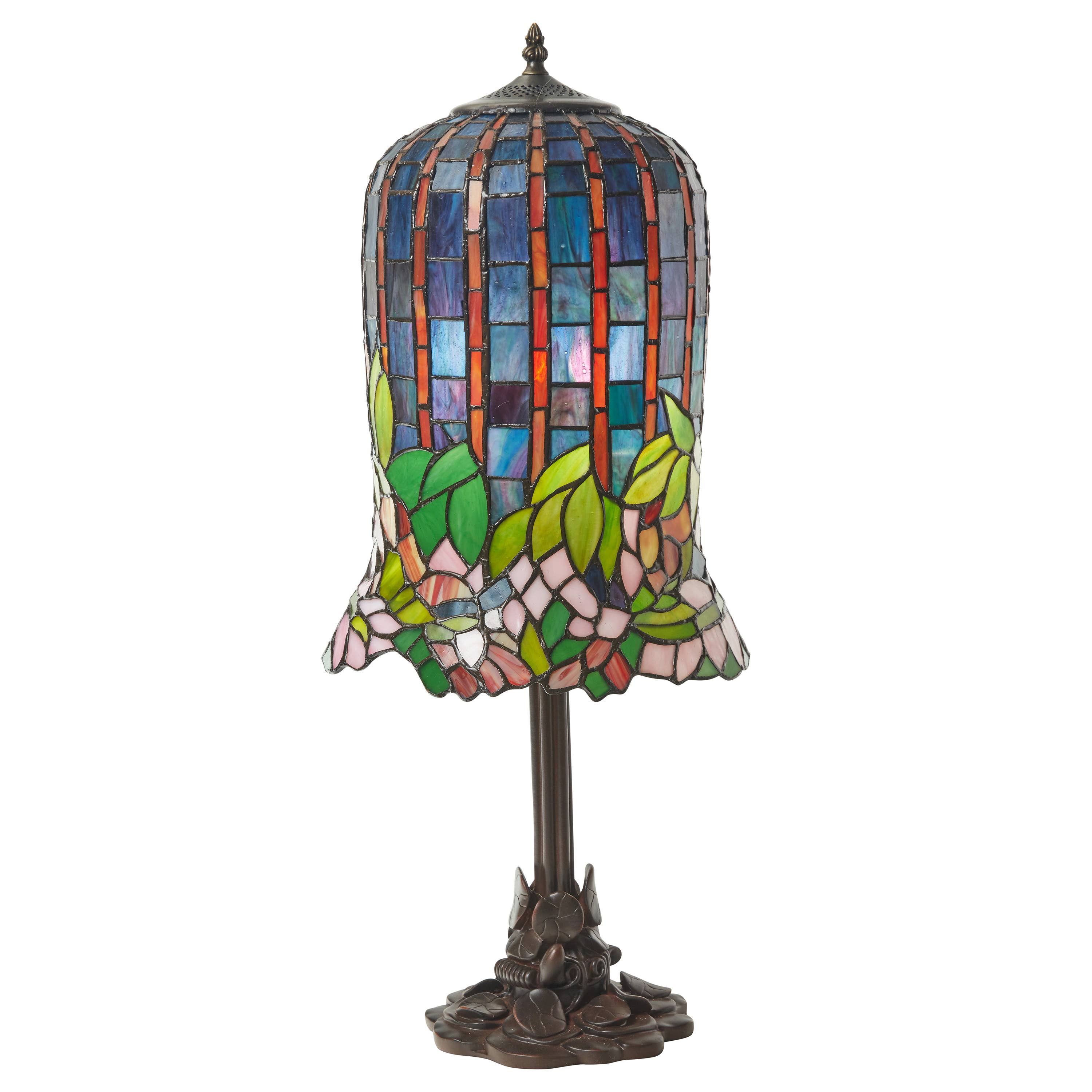 River of Goods - Wholesale Accent/Desk Lamp - 26" Tiffany Stained Glass Table Lamp - Pond Lily Bell Shade1