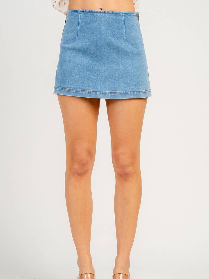 CB20069Y / DENIM SKORTS for wholesale by BEIVY & COLLABO