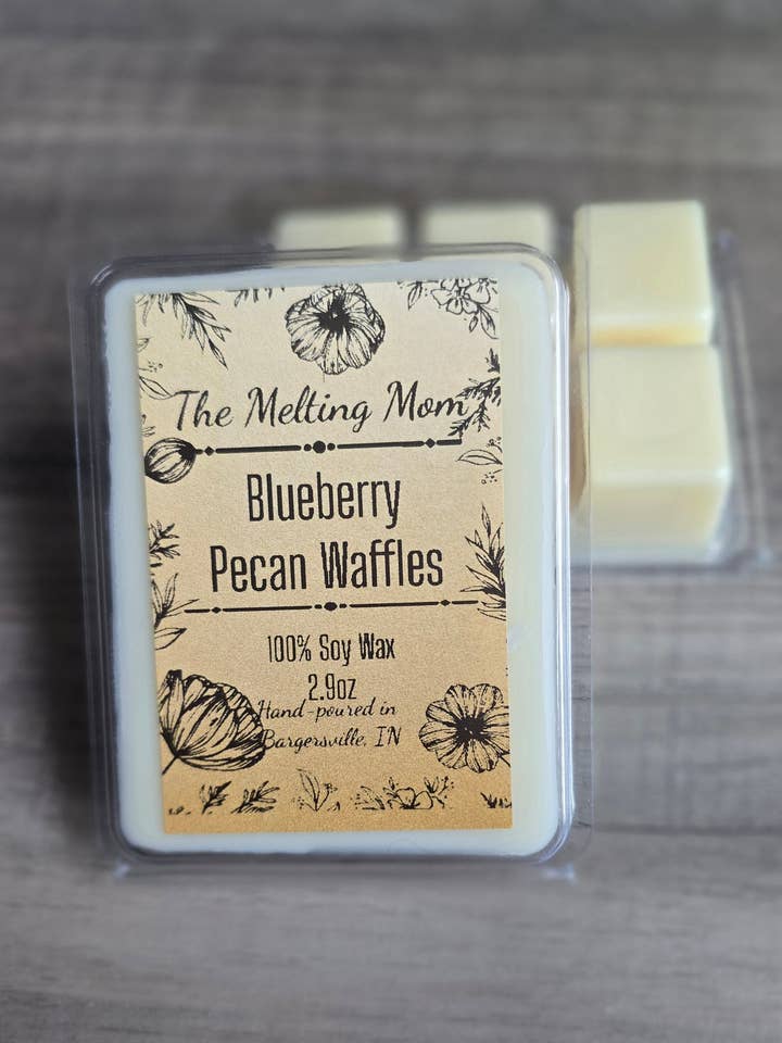 Blueberry Pecan Waffles for wholesale by The Melting Mom