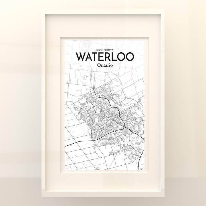 OurPoster.com - Wholesale Poster - Waterloo City Map Poster45