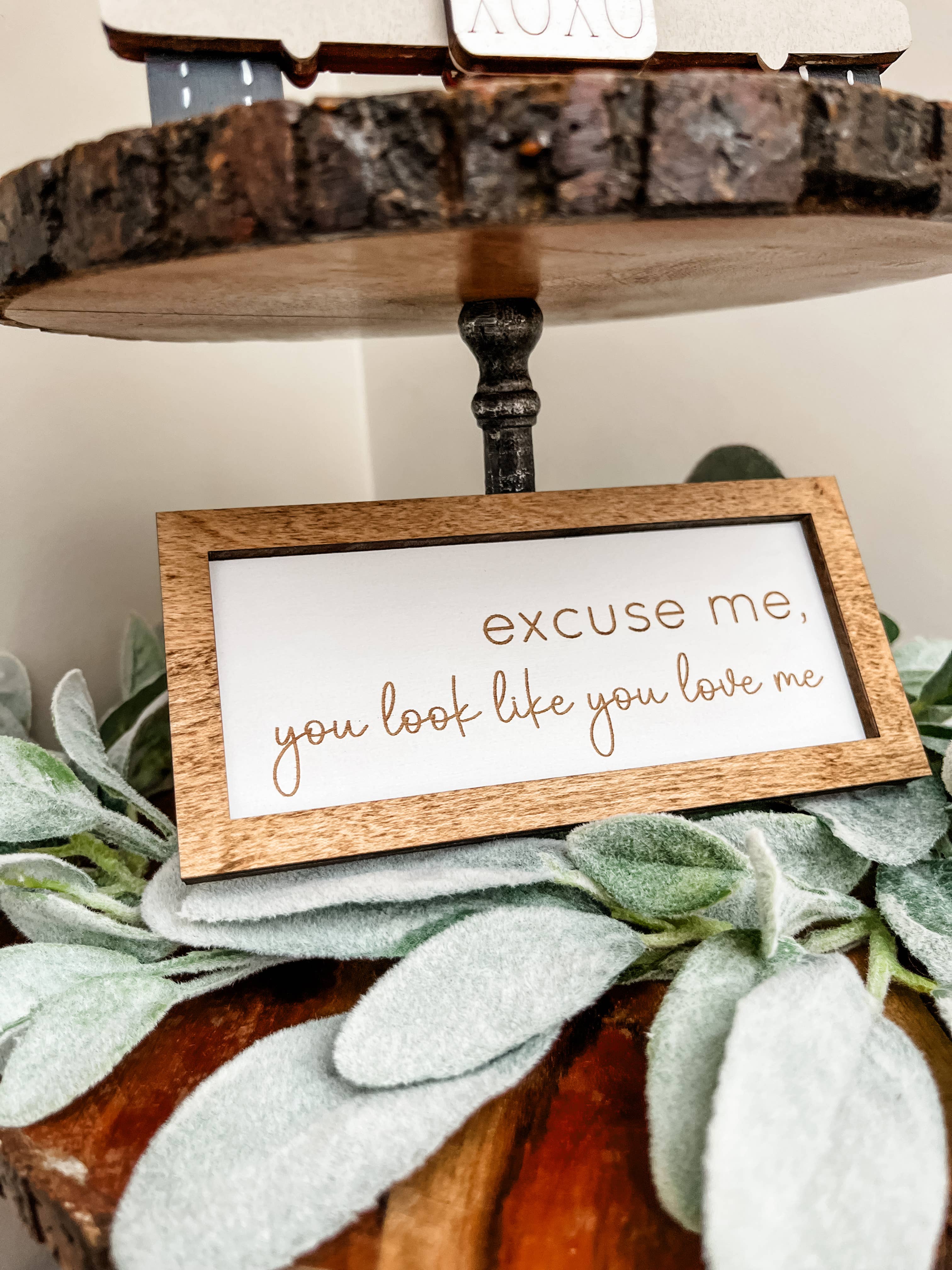 Country Roads Rustic Decor – Sinal por atacado – "Desculpe, pareces gostar de mim" Mini Placa0