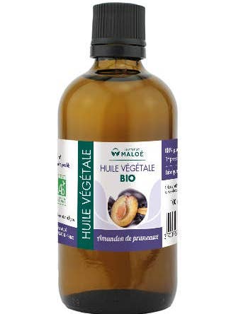 Organic virgin prune almond oil - 100 mL for wholesale by Institut Maloé