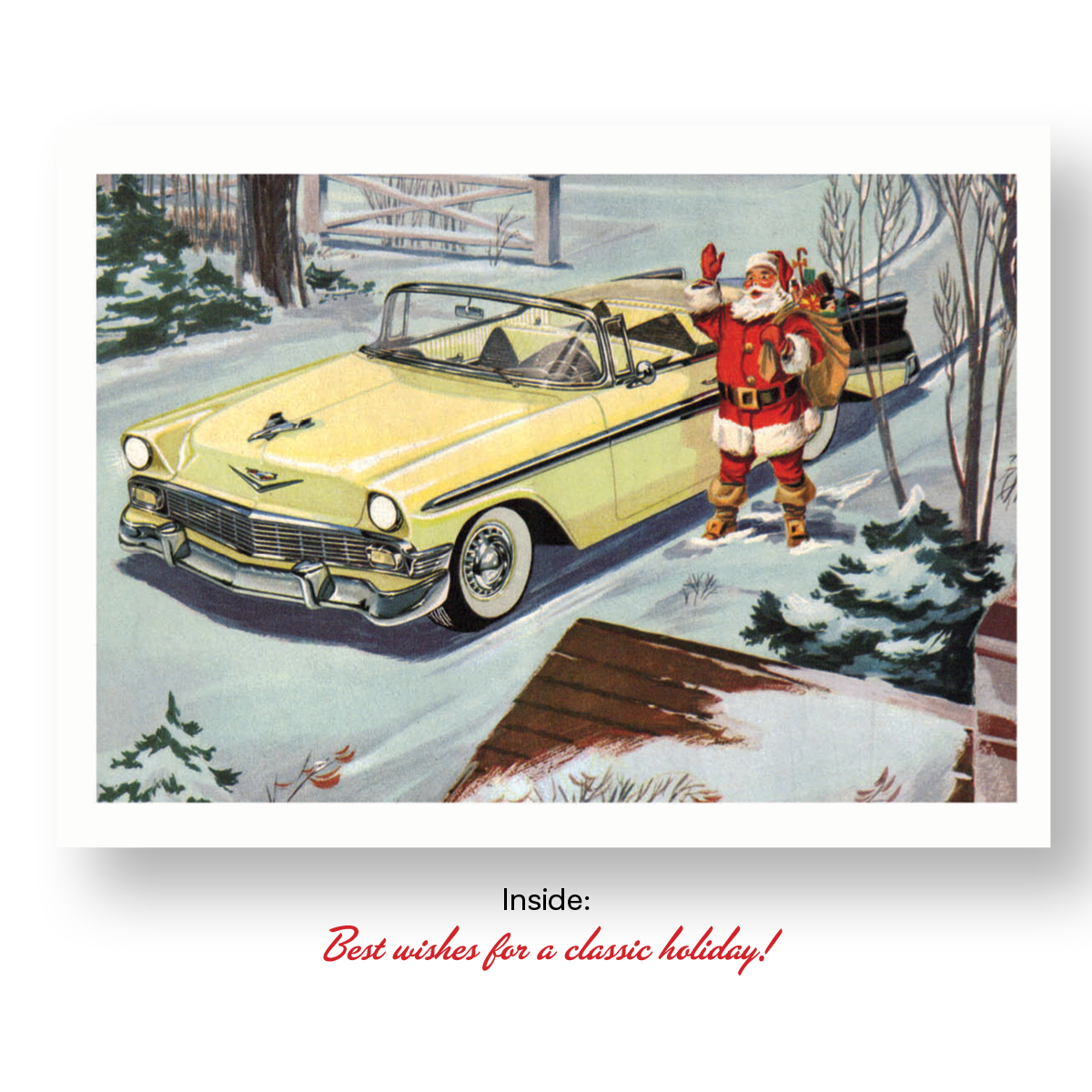 Destination PSP - Wholesale Kerstkaartje - Classic Car Holiday Kaartenset4