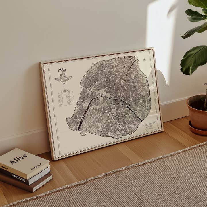 EMILIE ETTORI ILLUSTRATION - Wholesale Art Print - Paris Map Poster6