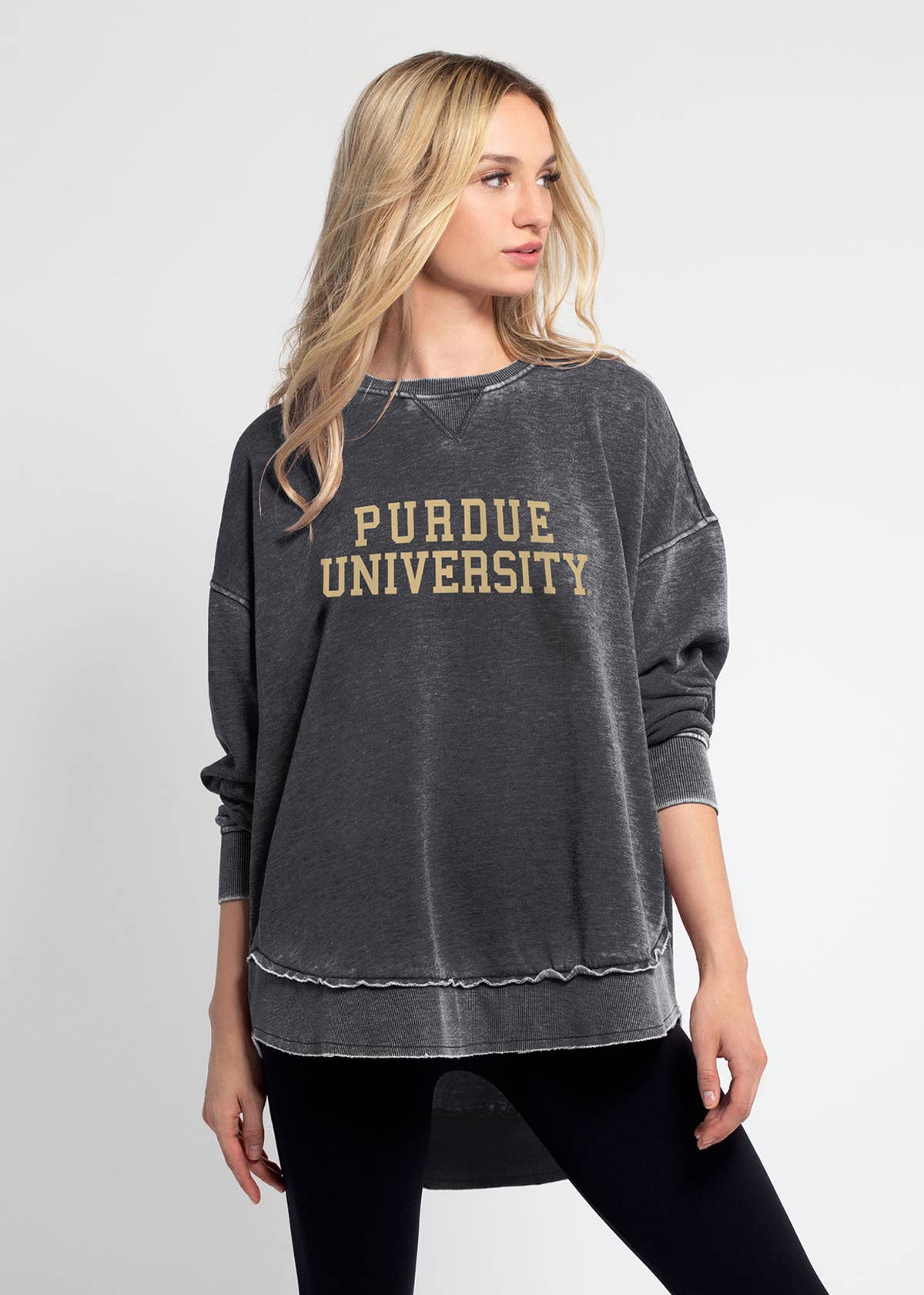 chicka-d - Wholesale Graphic Sweatshirt - Women's - BIG TEN Burnout Campus Pullover9