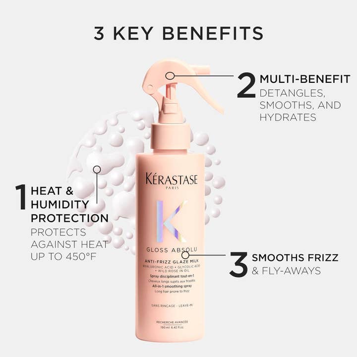 MEHIAZ - Wholesale Hair spray - Kerastase Gloss Absolu Anti-Frizz Glaze Milk, 190ml3
