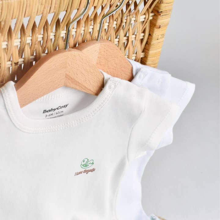 I Love Organic - Pack of 2 100% Organic Cotton T-shirts for wholesale by BabyCosy Organic