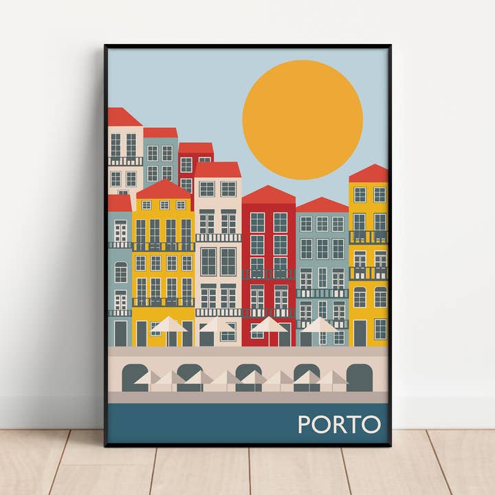 Impresión sin marco Porto para venta al por mayor de Gail Myerscough