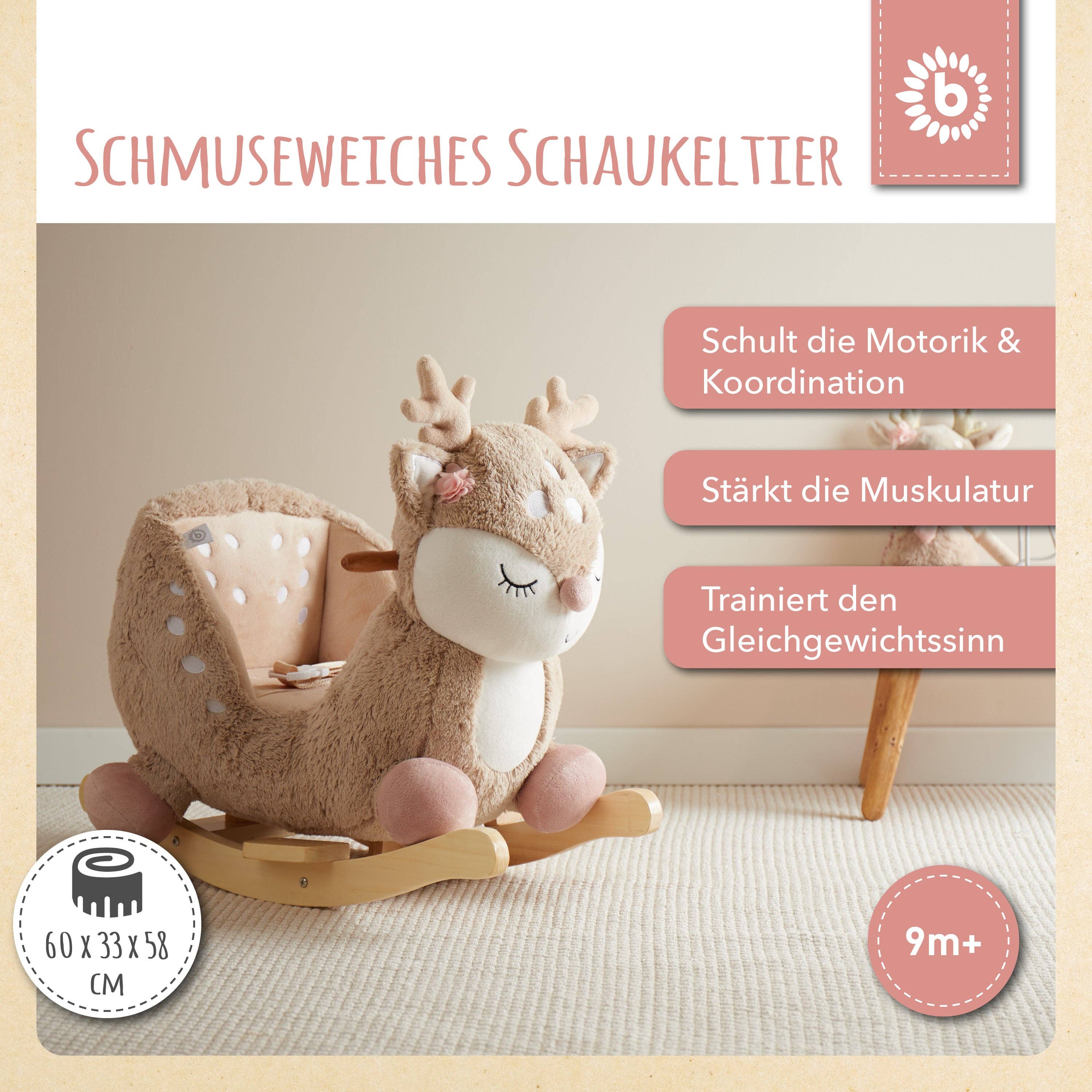 Bieco Spielwaren - Wholesale Rocking Horse - Kids - Rocking Animal Baby Deer Ella3