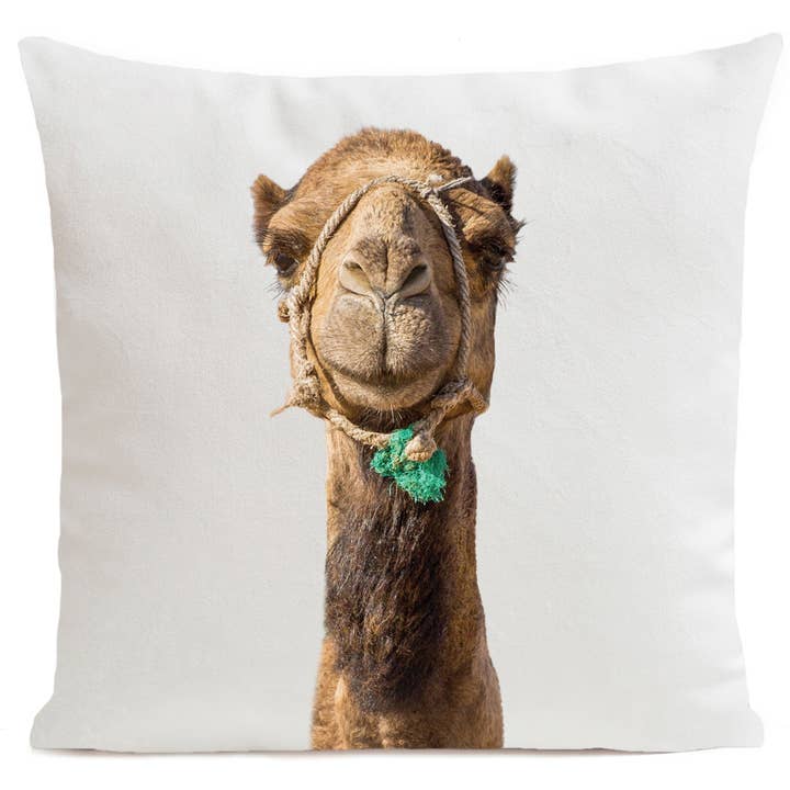 Smiling Camel Cushion for wholesale by Artpilo