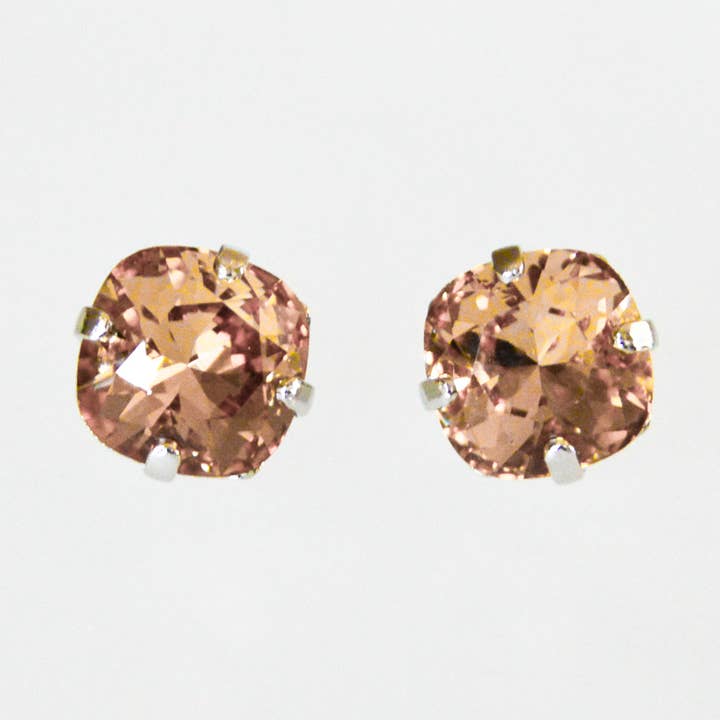 Honey Harvest Square Cushion Cut Stud Earrings | Katora for wholesale by katora jewelry