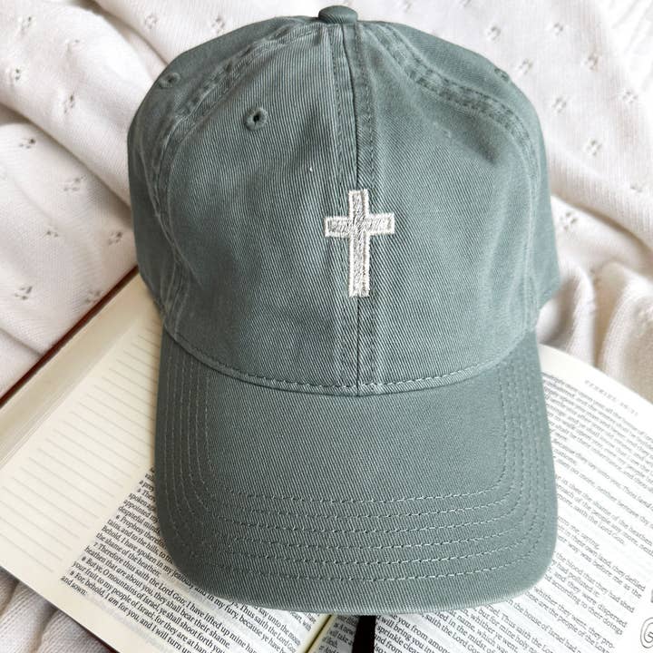 Arden & Gold - Wholesale Baseball Cap - Women's - Embroidered Mini Cross Baseball Cap5