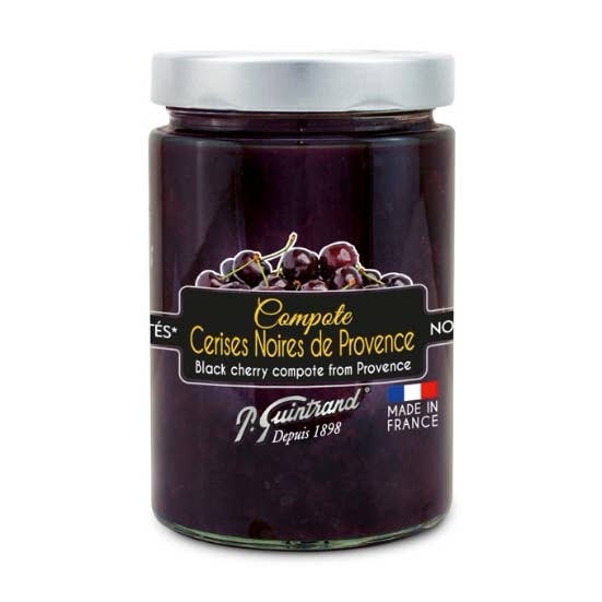 CONSERVES GUINTRAND – wholesale Sylt/gelé – Svart körsbärskompott PG 327 ml - utan tillsatt socker0